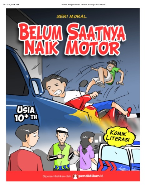 Belum Saatnya Naik Motor
